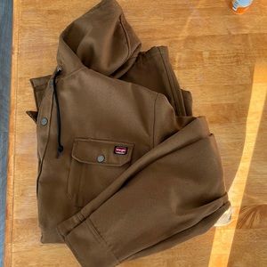 Mens Wrangler Canvas Fleece Lined Jacket